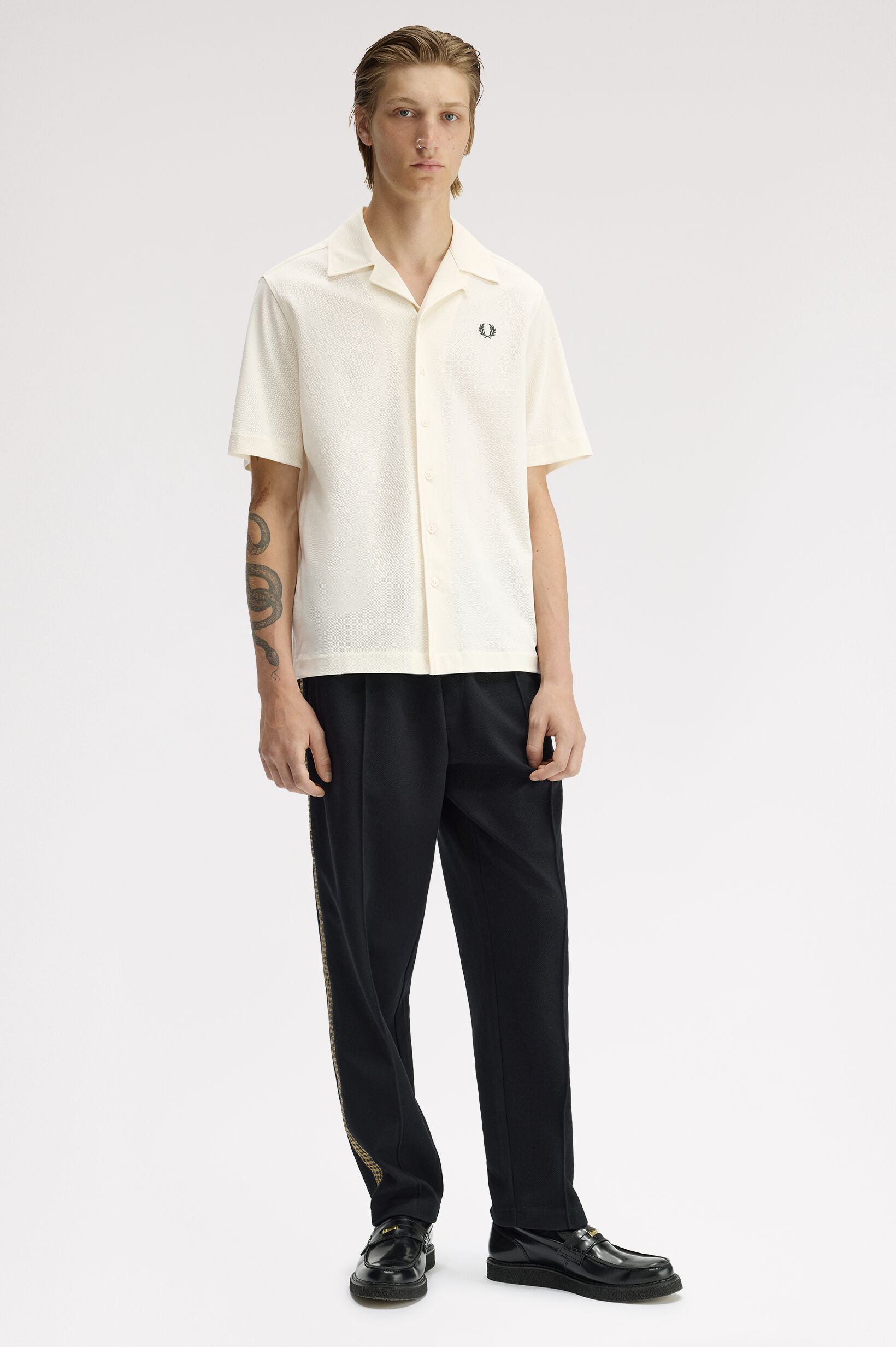 FRED PERRY 「Compress Mesh Revere Collar Shirt」|シャツ・ブラウス|