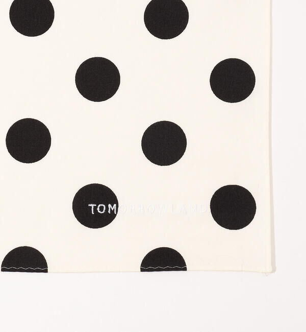TOMORROWLAND GOODS「TOMORROWLAND コットン ドットハンカチ」|ハンカチ|