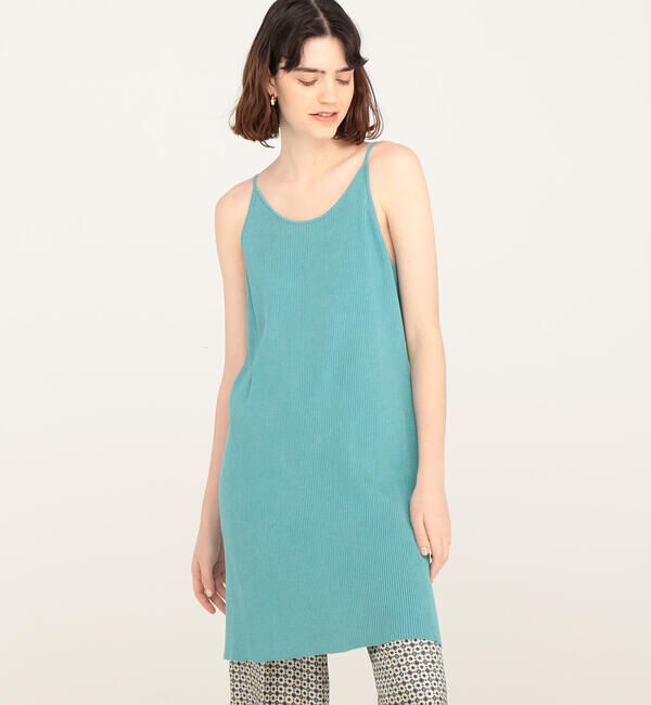 Ballsey「リネンコットンリブ バックレースアップキャミソールプルオーバー」|ニット・セーター|