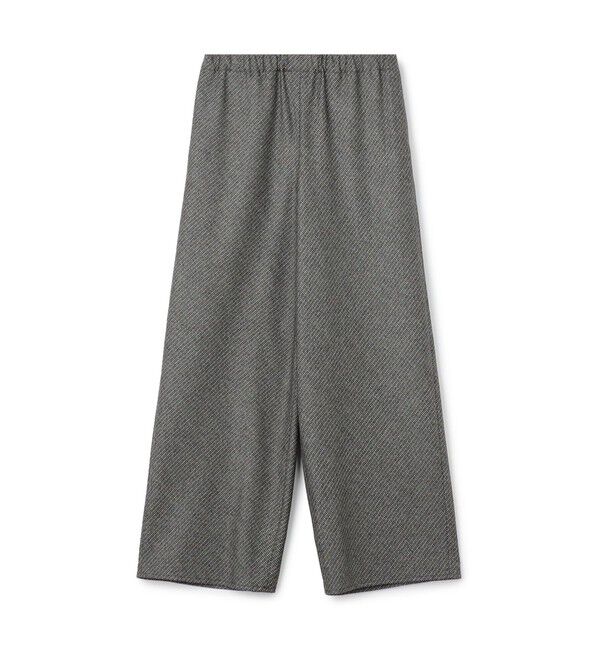 GALERIE VIE「フラノストレッチ イージーワイドパンツ」|その他|14 グレー系