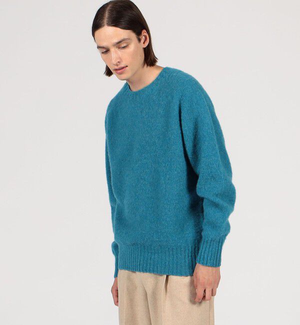 TOMORROWLAND BUYING WEAR「【別注】Harley of Scotland ウール クルーネックプルオーバー」|ニット・セーター|