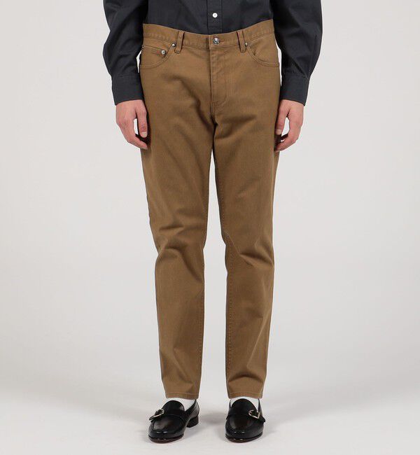 TOMORROWLAND MENS「サージストレッチ 5ポケットストレートパンツ」|チノ|