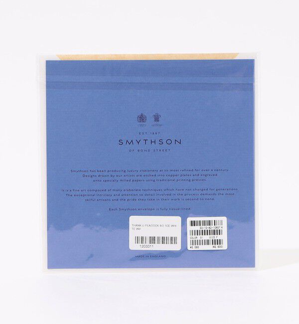 TOMORROWLAND GOODS「SMYTHSON THANK YOU CARD」|ステーショナリー|