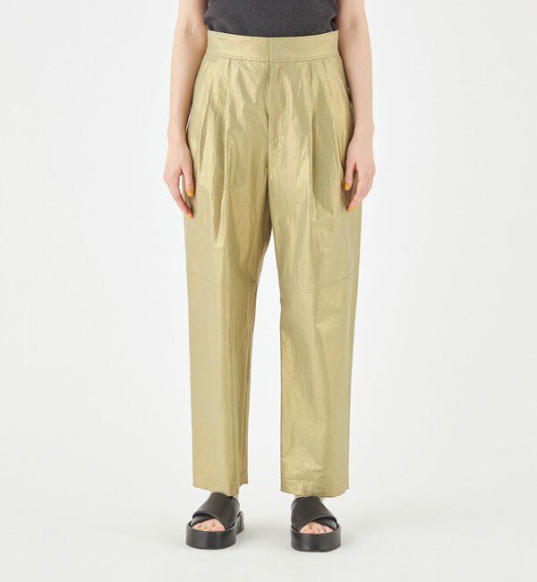 MACPHEE「ホイルプリント タックテーパードパンツ」|その他|