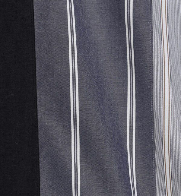 TOMORROWLAND MENS「コットン ストライプ デザインTシャツ」|Tシャツ・カットソー|