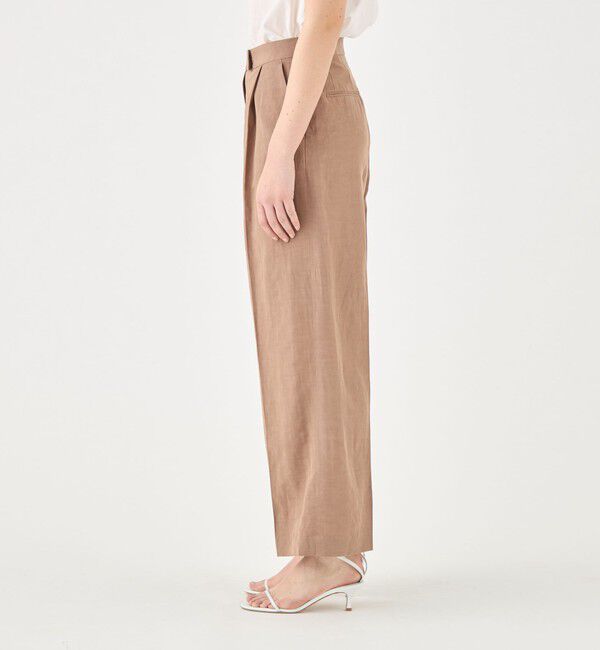 TOMORROWLAND collection「コンパクトリネン タックワイドパンツ」|その他|