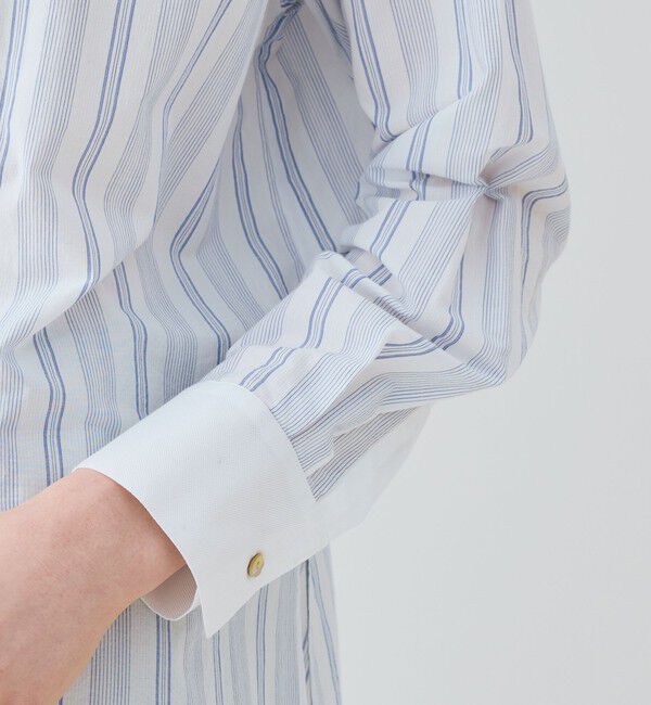 GALERIE VIE「コットン スタンドカラー ブザムシャツ」|シャツ・ブラウス|