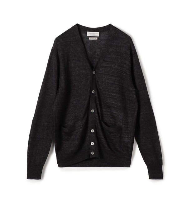 TOMORROWLAND MENS「TOMORROWLAND tricot ティントリネン Vネックカーディガン」|カーディガン|19 ブラック