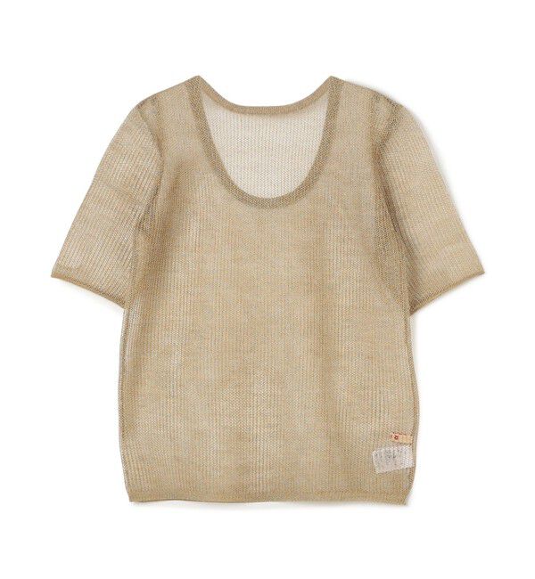 BACCA「オーロラフィルム リネンカットソー」|ニット・セーター|93 ゴールド