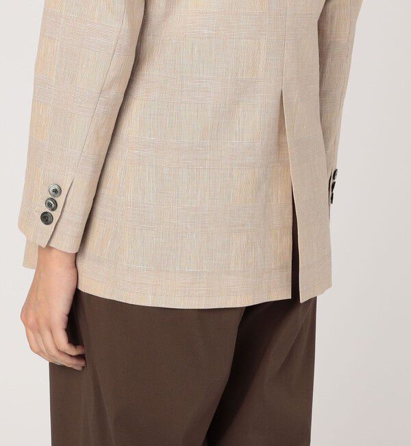 TOMORROWLAND collection「サマーグレンチェック ダブルブレストジャケット」|テーラードジャケット|