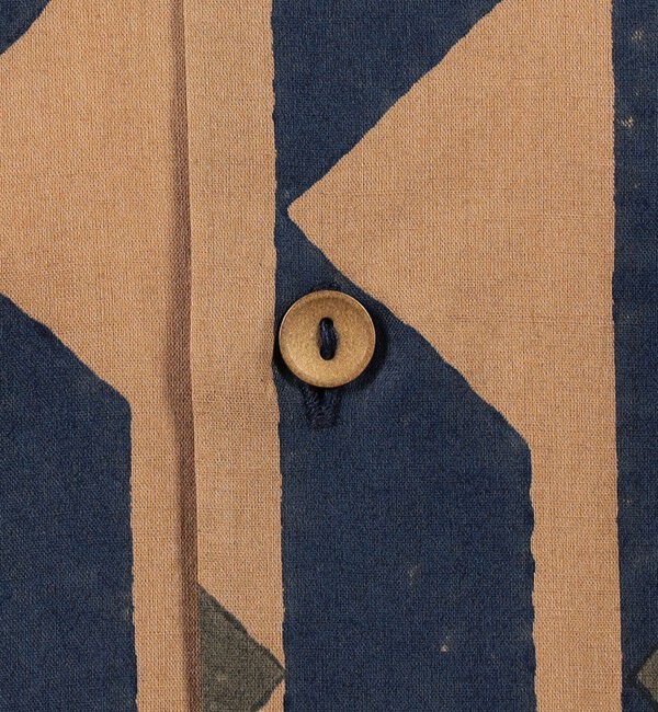 TOMORROWLAND MENS「インド コットン ブロックプリント ハーフスリーブシャツ」|シャツ・ブラウス|