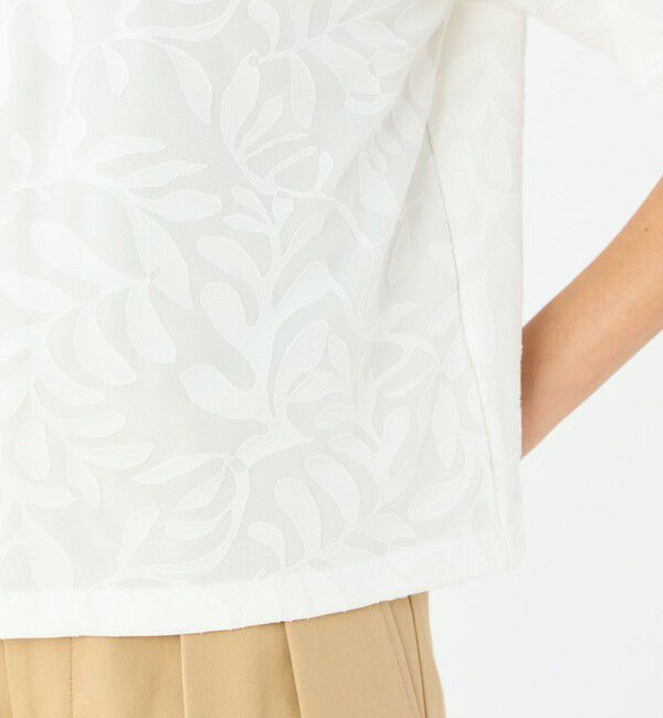 MACPHEE「ボタニカル ポロプルオーバー」|ポロシャツ|