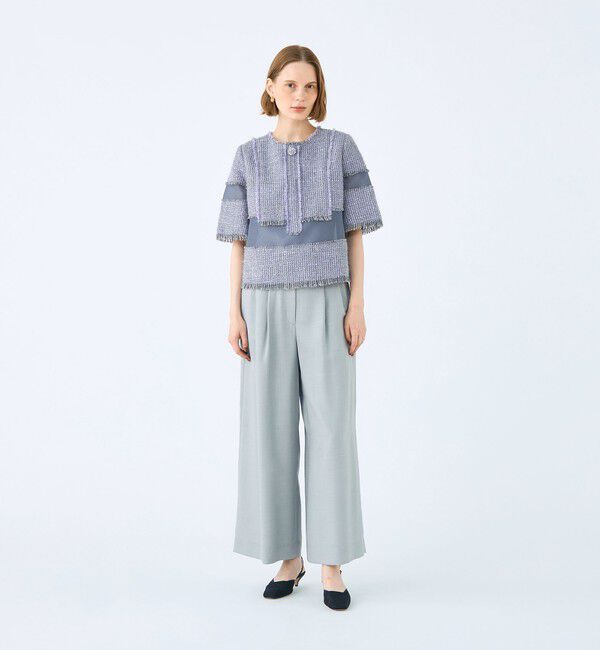 Ballsey「ライトカルゼ タックワイドパンツ」|その他|