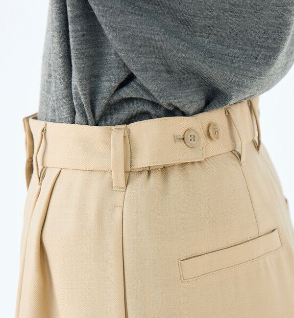 Ballsey「ライトカルゼ タックワイドパンツ」|その他|