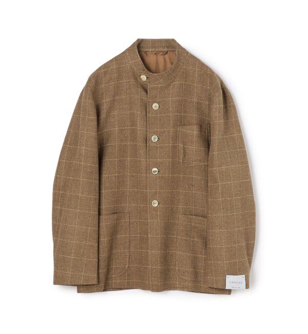 TOMORROWLAND BUYING WEAR「【別注】CARUSO シルクリネン フォレスティエールジャケット」|ブルゾン・スタジャン|46 ブラウン系