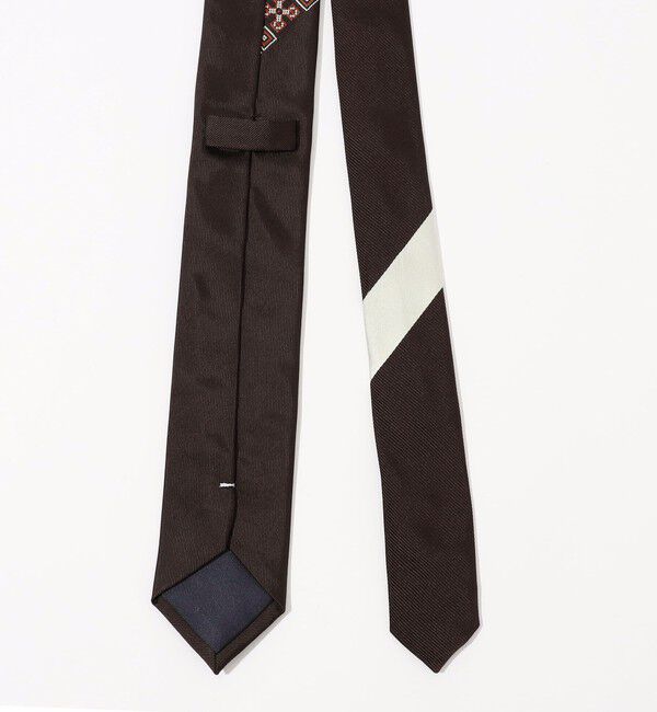 TOMORROWLAND GOODS「TOMORROWLAND シルク 小紋柄 ナローネクタイ」|ネクタイ・蝶ネクタイ|