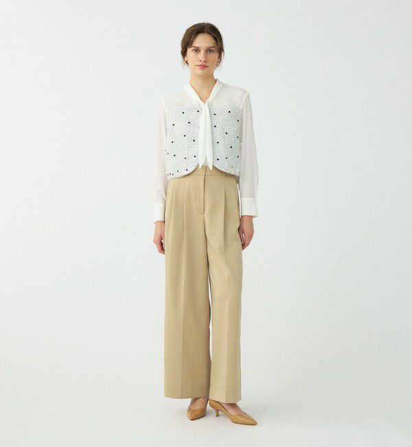 Ballsey「ラッピングツイード Vカラーショートジレ」|ベスト・ジレ|