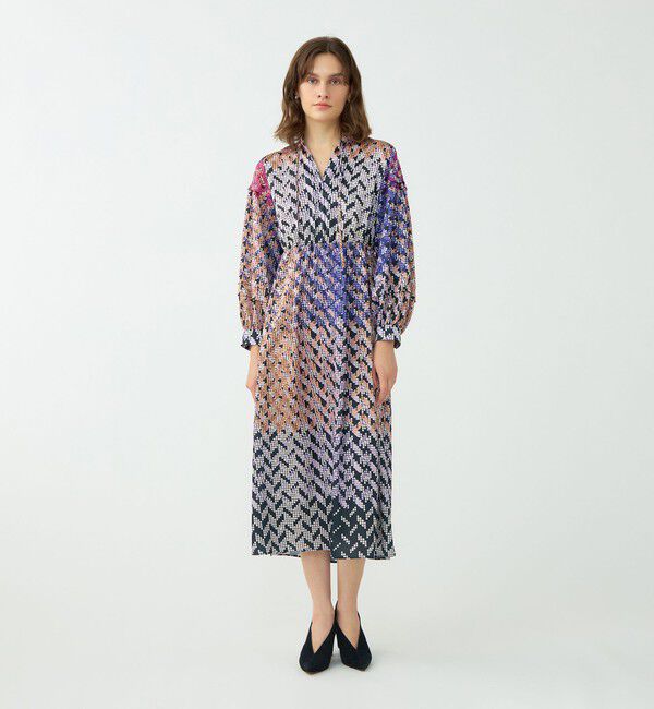 Ballsey「プリズムプリント ウエストギャザーワンピース」|ワンピース|