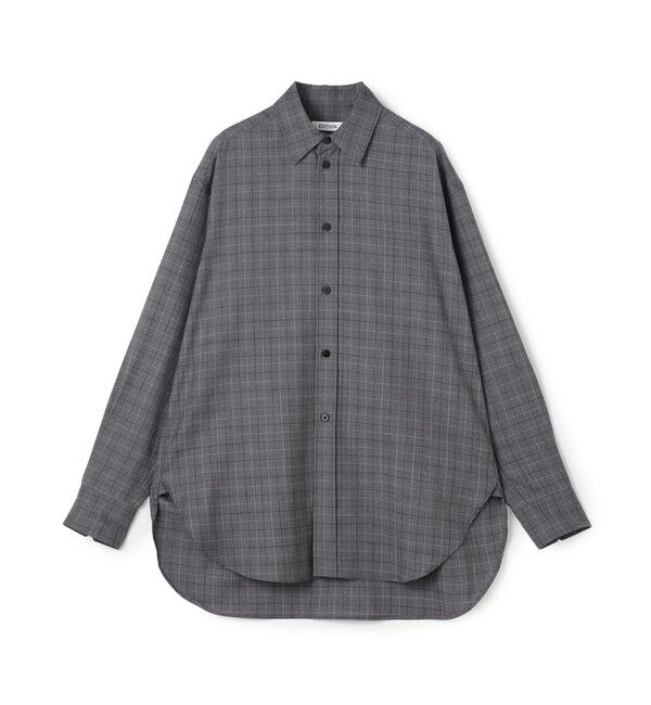 Edition「Super120'sウォッシャブルウール リラックスシャツ」|シャツ・ブラウス|16 グレー系