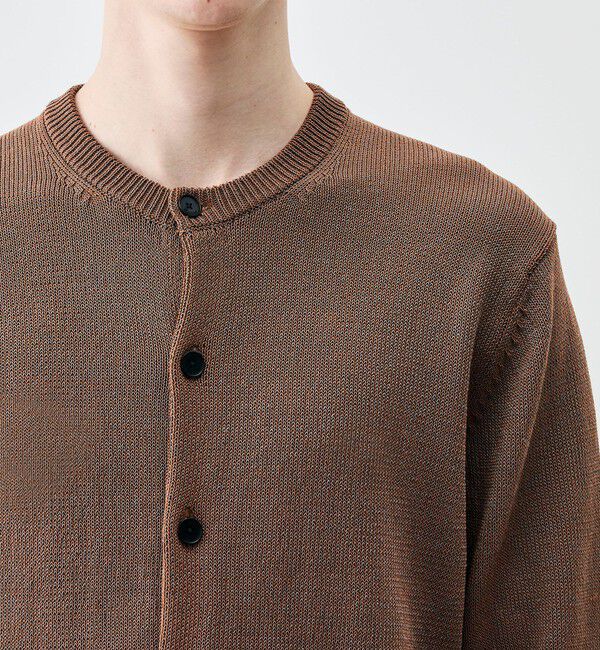 Edition「コットンナイロン シャンブレーニットカーディガン」|カーディガン|