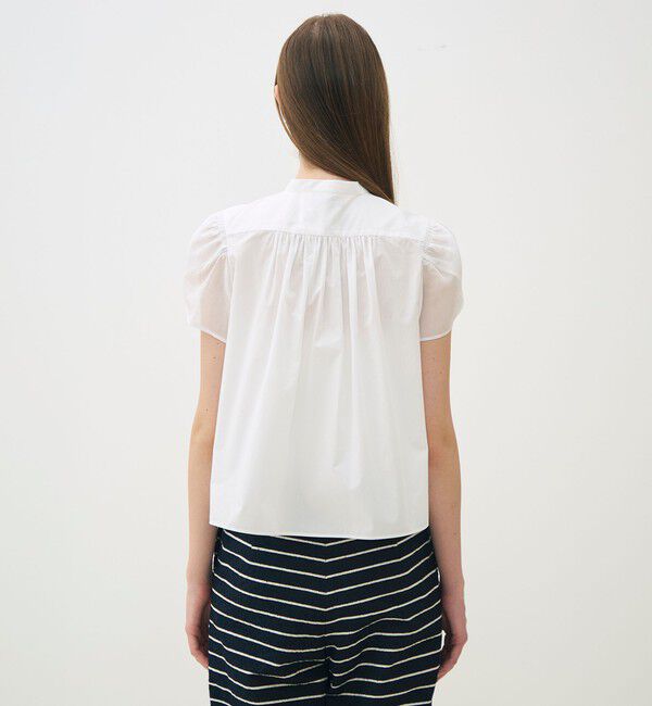 TOMORROWLAND collection「コットンコンビネーション ペタルスリーブブラウス」|シャツ・ブラウス|