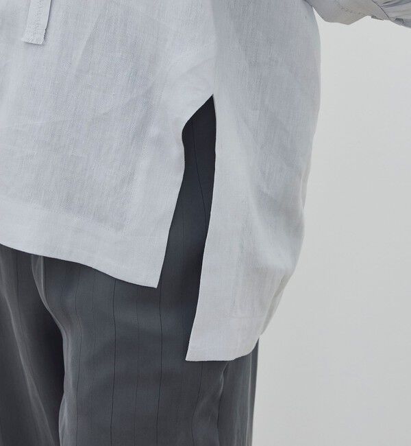 DES PRES「【WEB先行予約】 リネンラミーシルク ミドルパフスリーブブラウス」|シャツ・ブラウス|