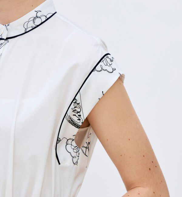 TOMORROWLAND collection「【WEB先行予約】フルッタエンブロイダリー タックストレートワンピース」|ワンピース|