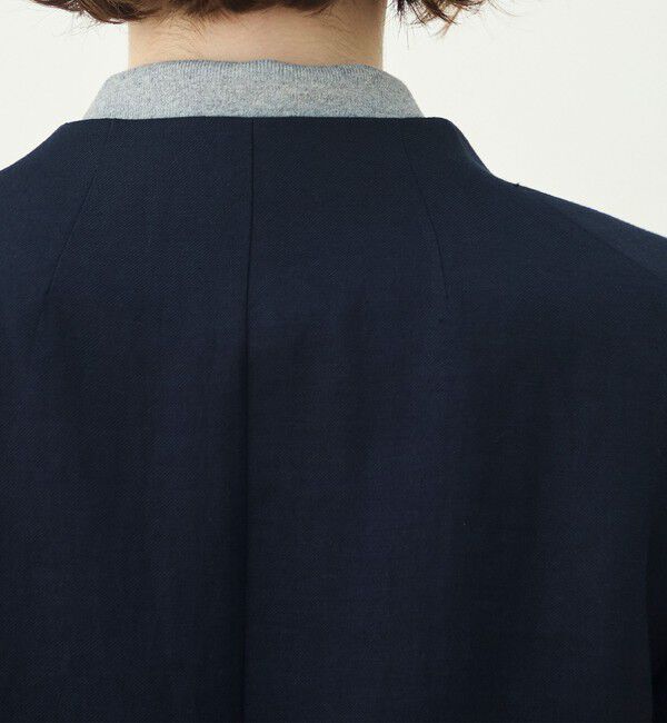 MACPHEE「【WEB先行予約】リネンレーヨンツイル ハーフスリーブジャケット」|ノーカラージャケット|
