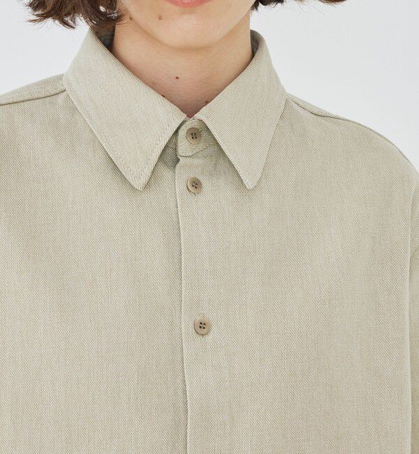 GALERIE VIE「ダストフェードツイル オーバーサイズドシャツ」|シャツ・ブラウス|