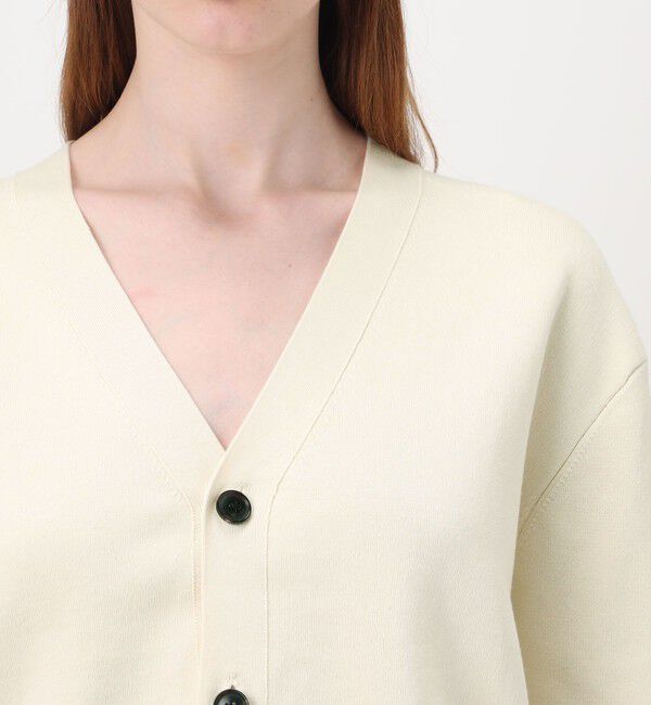 Edition「ELS cotton Vネックカーディガン」|カーディガン|