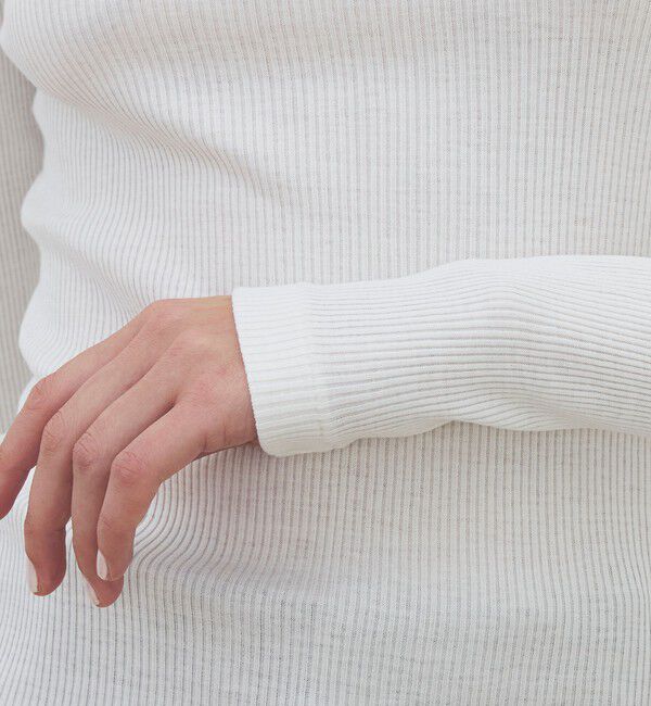 DES PRES「シルクコットンリブ ボートネックプルオーバー」|Tシャツ・カットソー|