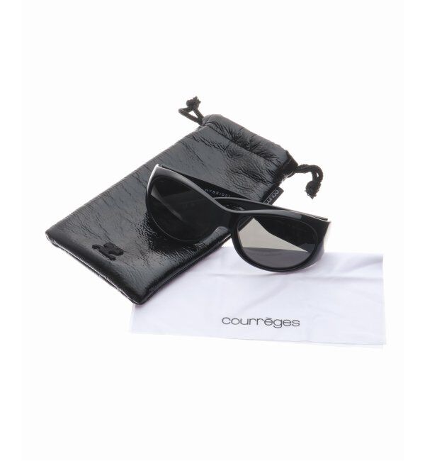 EYETHINK「【COURREGES / クレージュ】HYBRID 01 SUNGLASSES black」|サングラス|