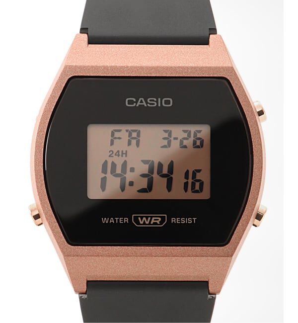 HIROB「Web限定 CASIO LW-204-1AJF Pink & Black」|腕時計|