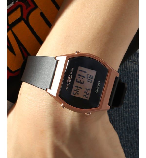 HIROB「Web限定 CASIO LW-204-1AJF Pink & Black」|腕時計|