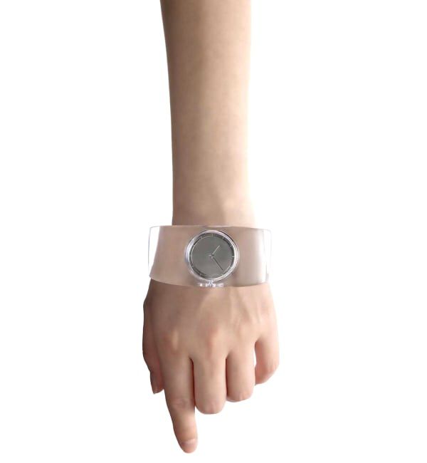 HIROB「Web限定 ISSEY MIYAKE O NY0W007 Clear black」|腕時計|