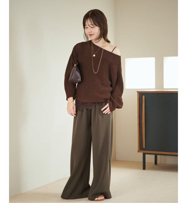 Plage「《追加》linen mix loose プルオーバー」|ニット・セーター|