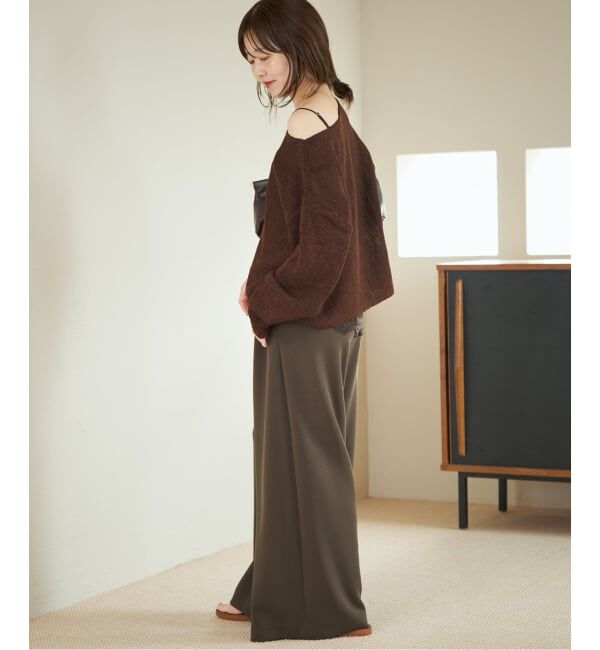 Plage「《追加》linen mix loose プルオーバー」|ニット・セーター|