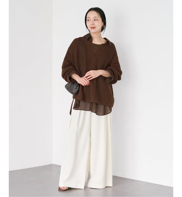 Plage「《追加》linen mix loose プルオーバー」|ニット・セーター|