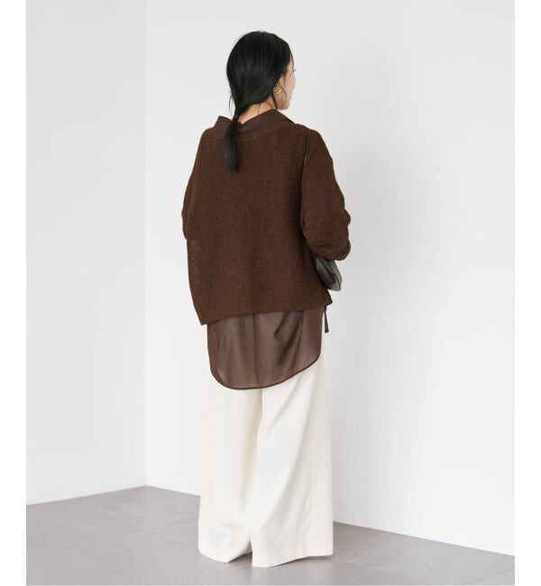 Plage「《追加》linen mix loose プルオーバー」|ニット・セーター|