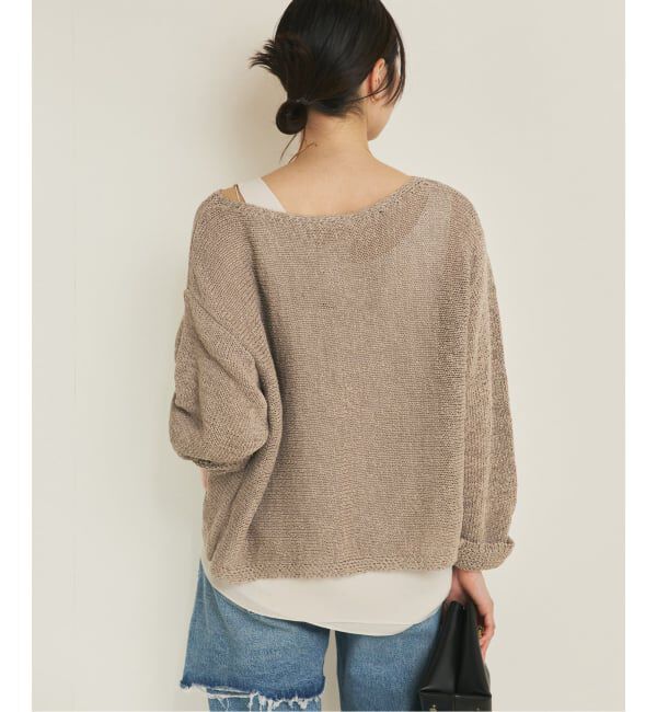 Plage「《追加》linen mix loose プルオーバー」|ニット・セーター|