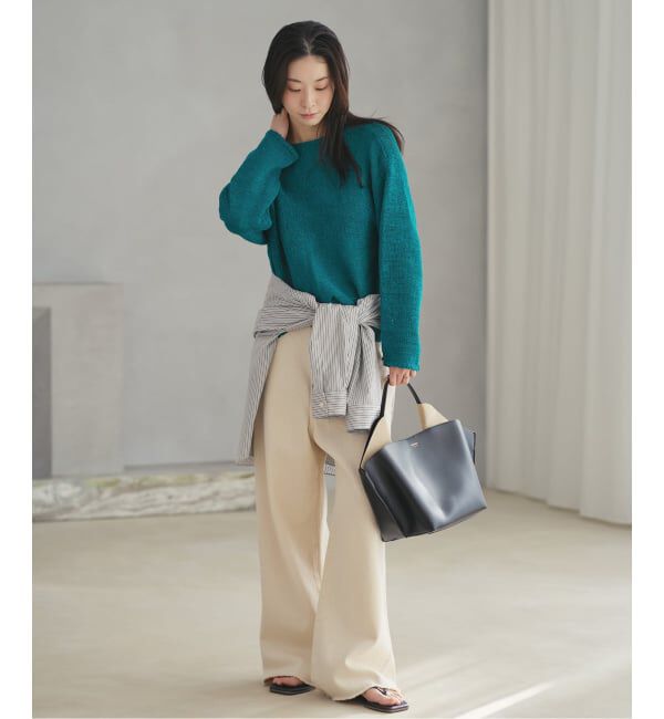 Plage「《追加》linen mix loose プルオーバー」|ニット・セーター|