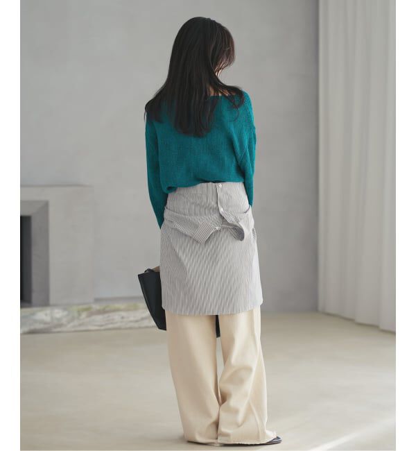 Plage「《追加》linen mix loose プルオーバー」|ニット・セーター|