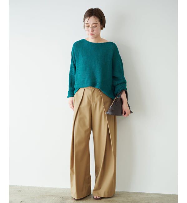 Plage「《追加》linen mix loose プルオーバー」|ニット・セーター|