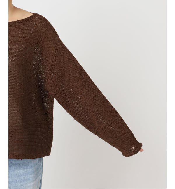 Plage「《追加》linen mix loose プルオーバー」|ニット・セーター|