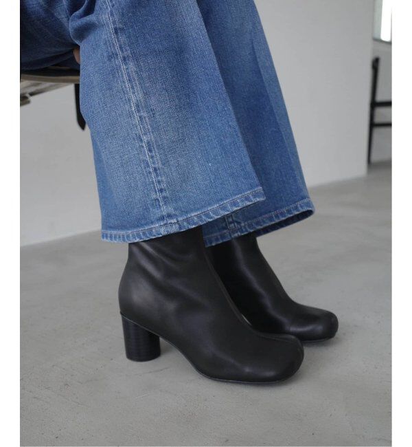 SLOBE IENA「《追加》SLOBE スクエアトゥショートブーツ」|ショートブーツ|