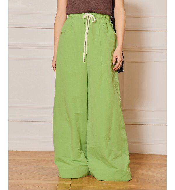 IENA LA BOUCLE「IENA LA BOUCLE コットンリネンスラブワイドパンツ」|その他|