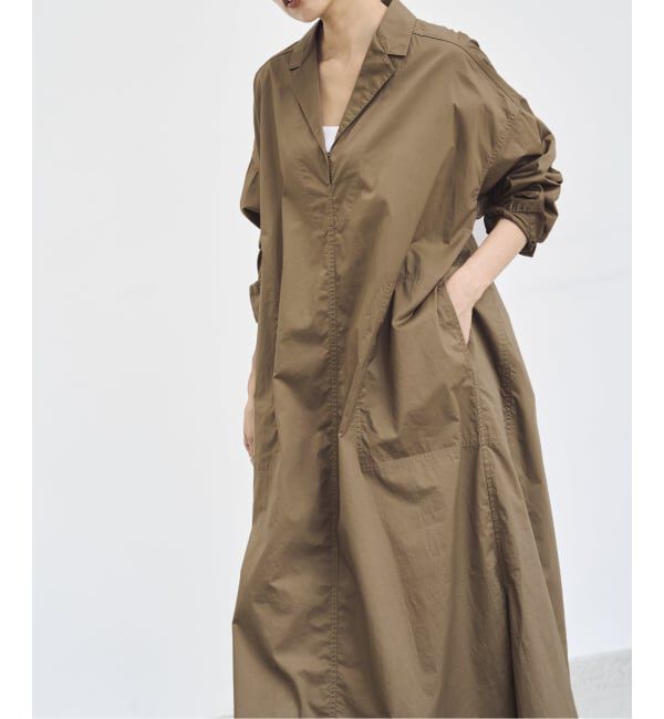 IENA「《WEB限定/追加》ハイカウントツイルシャツワンピース」|ワンピース|