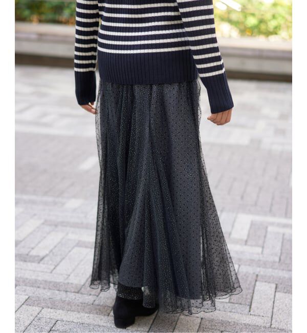 IENA「ドットラメチュールスカート」|スカート|