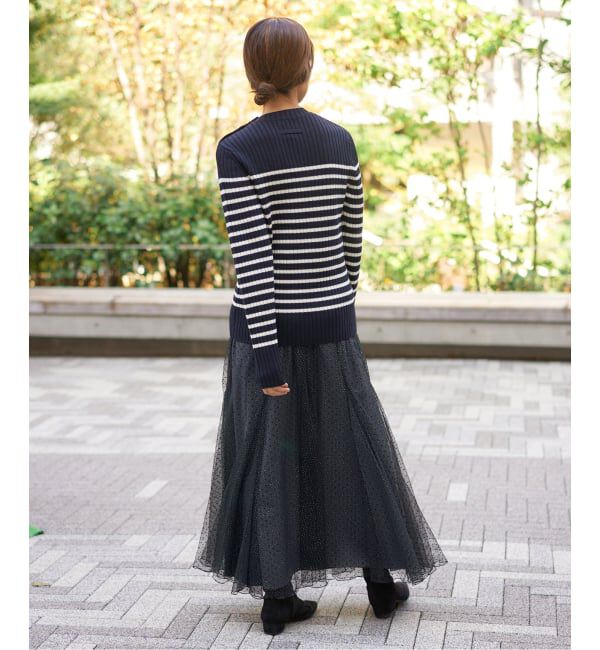 IENA「ドットラメチュールスカート」|スカート|