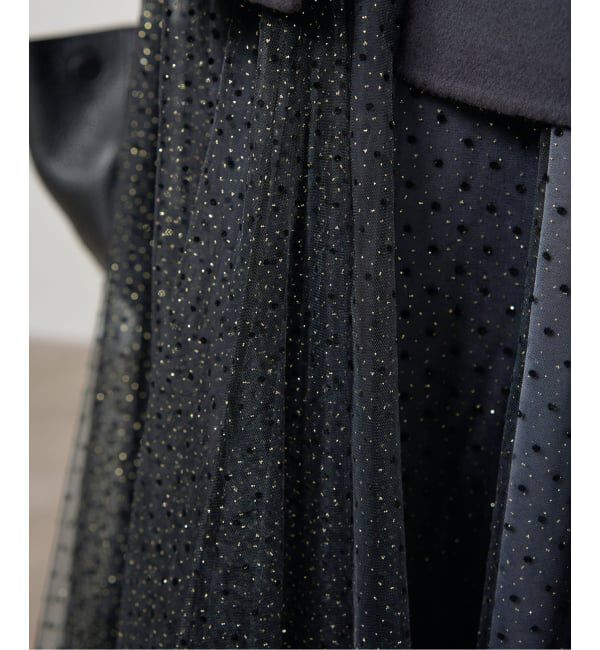 IENA「ドットラメチュールスカート」|スカート|